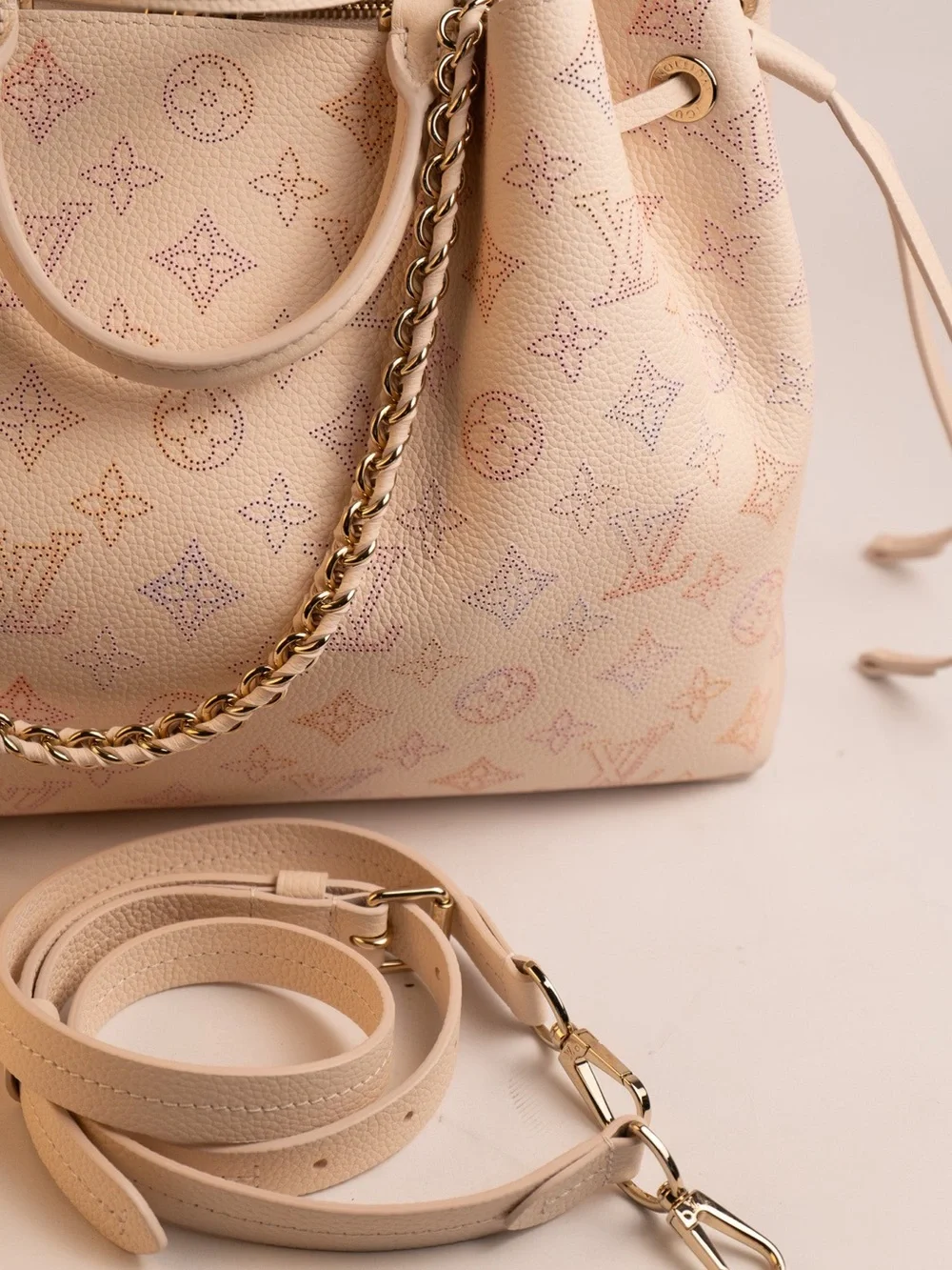 Louis Vuitton Pastel Monogram Drawstring Tote